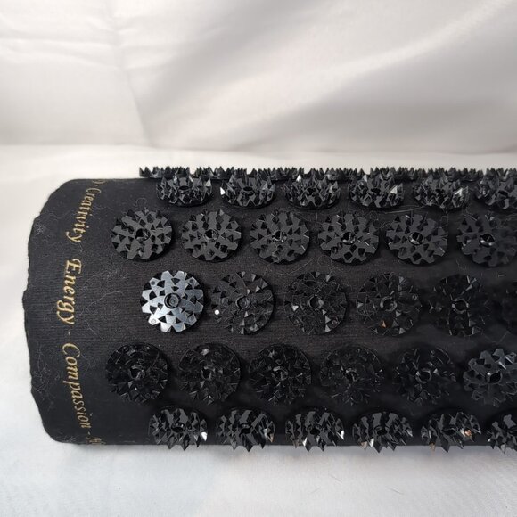 Shakti Mat Acupressure Kanjo Black Pillow Yoga Stress Pain Relief Relax Neck - Picture 2 of 10